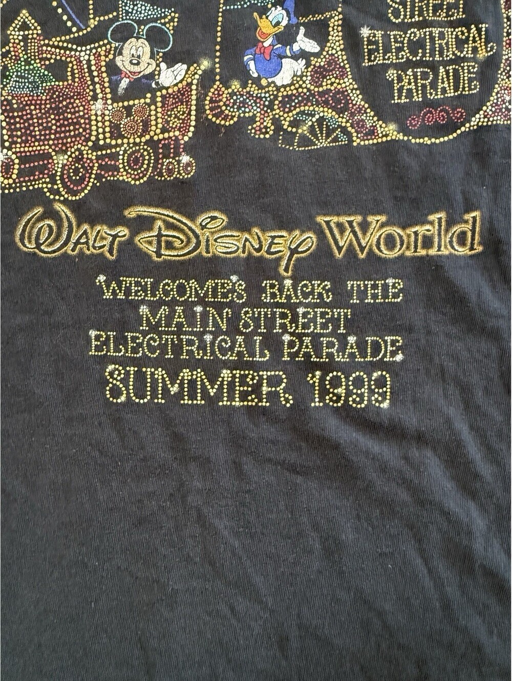 Vintage 1999 Walt Disney World Main Street Electrical Parade T Shirt XL Mickey - Picture 6 of 16